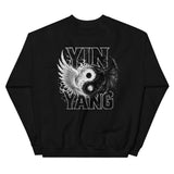 YIN & YANG Light & Shadow crewneck back print - black
