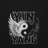 YIN & YANG Light & Shadow crewneck back print - black