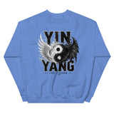 YIN & YANG Light & Shadow crewneck back print - heather deep royal