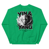 YIN & YANG Balance in Chaos crewneck back print - irish green