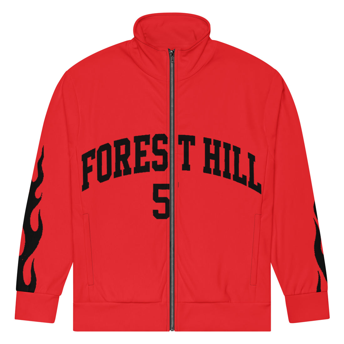 FOREST HILL 5 Track Jacket — Red — front view