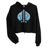 OVRBRD Frozen Spade Crop Hoodie — front view