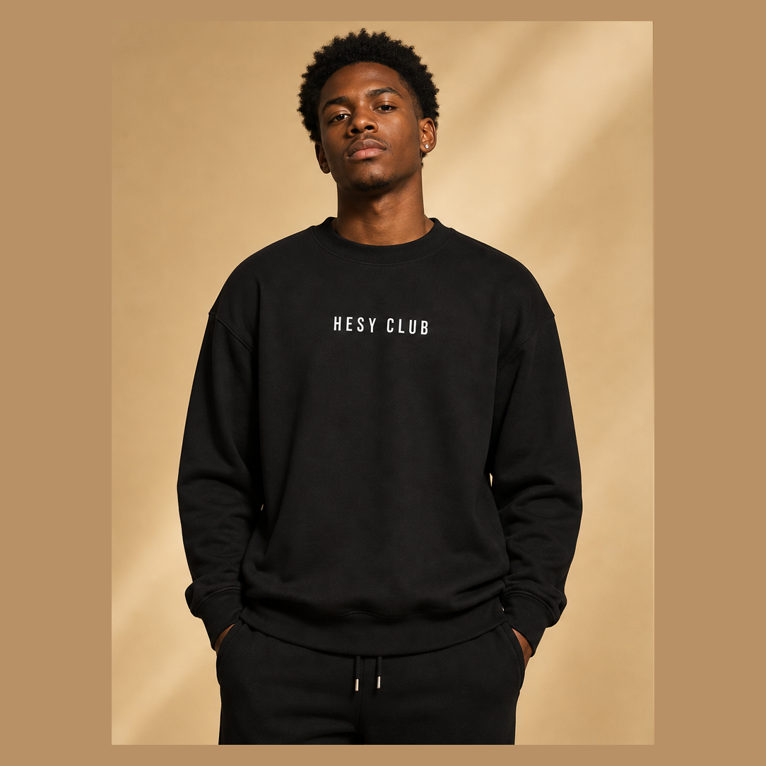 HESY crewneck - model front