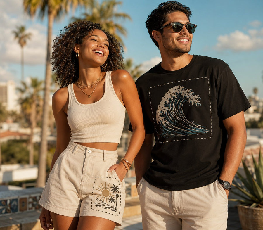 Matching custom merch for couples and crews