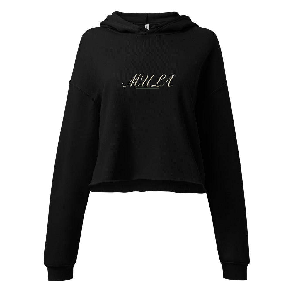 MULA Script Crop Hoodie