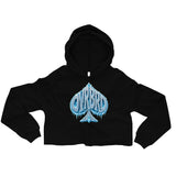 OVRBRD Frozen Spade Crop Hoodie — front view