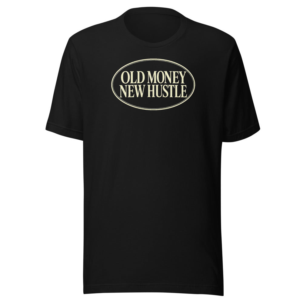 OLD MONEY NEW HUSTLE Tee — black