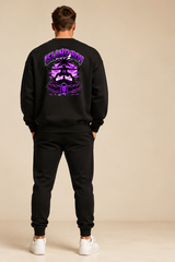 Model wearing BlanK Crewneck — Island Boy back