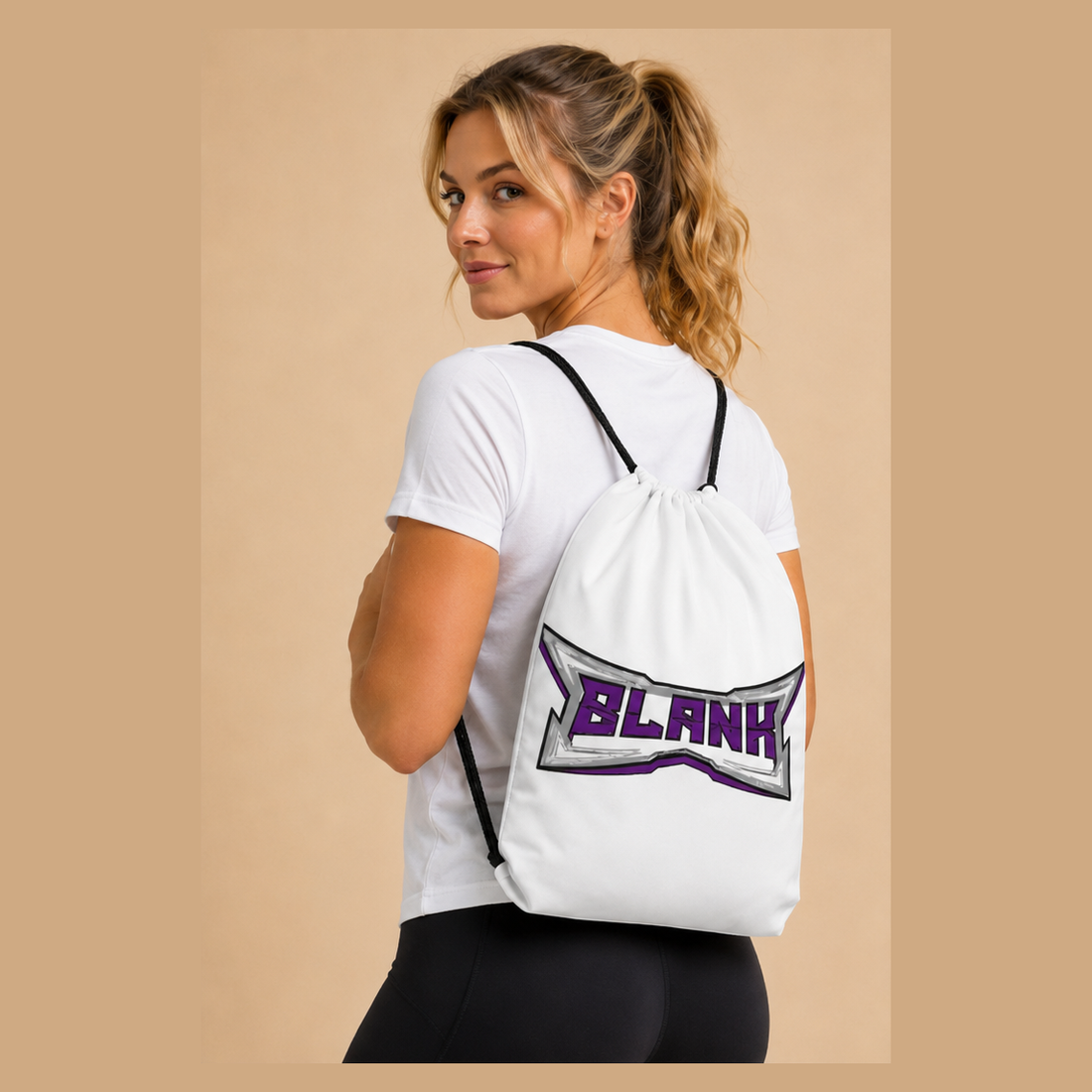 BlanK drawstring white — worn