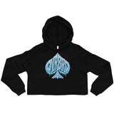 OVRBRD Frozen Spade Crop Hoodie — front view