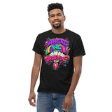 Where We Droppin Tee — Graffiti Drop Art, Victory Back Print — front detail