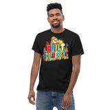 Built Different Voxel Tee — Block Art, Creator Mode Back Print — front detail