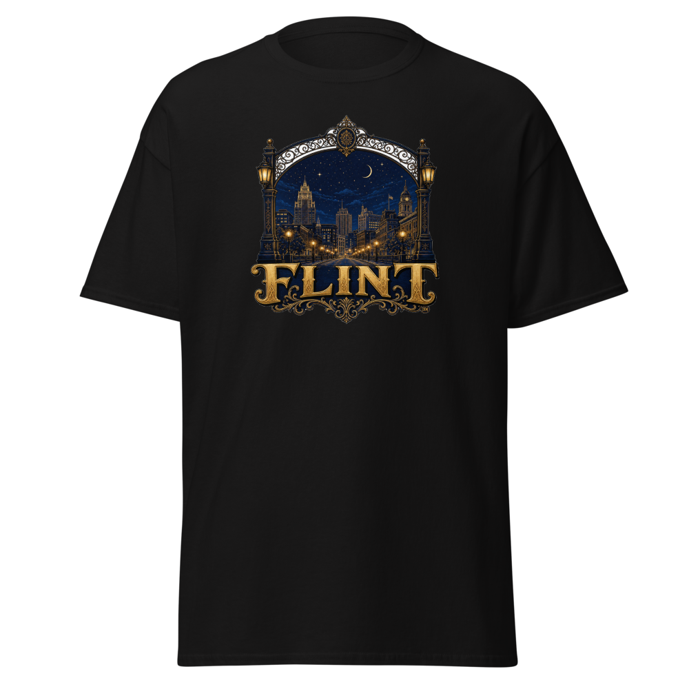 Flint Never-Ending Night — Arches & Stars Tee — original Flint design by DreamToMerch