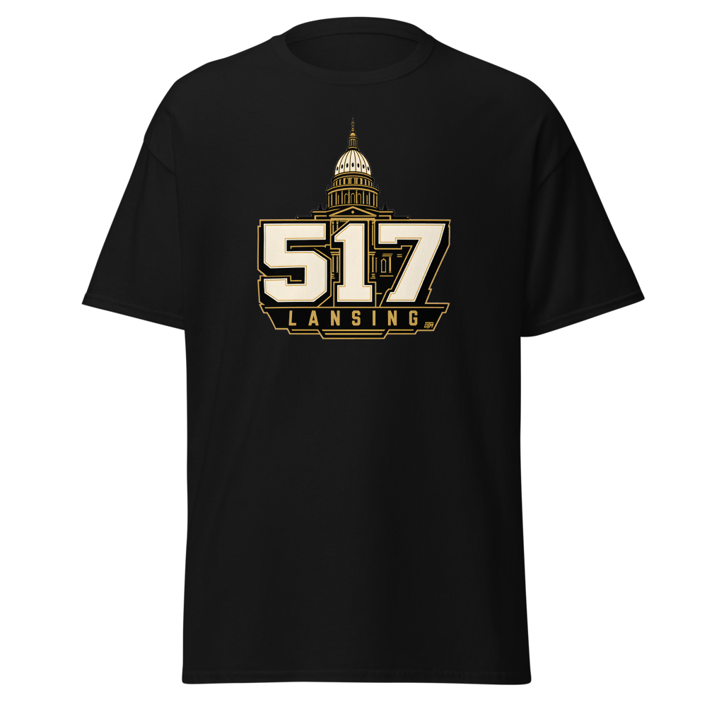 517 Lansing — Capitol Dome Tee — original Lansing design by DreamToMerch