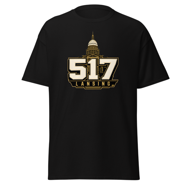517 Lansing — Capitol Dome Tee — original Lansing design by DreamToMerch