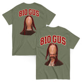 810 Gus Classic Tee, Military Green, front and back