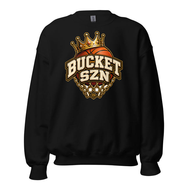 Bucket SZN Crewneck Sweatshirt — Hooper Varsity Front & Back — front view