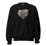 Motor City — Winged Piston Heritage Crewneck — original Detroit design by DreamToMerch