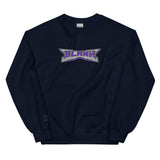 BlanK Big-Chest Embroidery Crewneck — Island Boy Back — front view