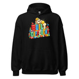 Built Different Voxel Hoodie — Creator Mode Back Print — front view