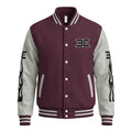 Burgundy/Heather Grey