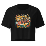 Festival Season — String Lights Crop Top — original Lansing design by DreamToMerch