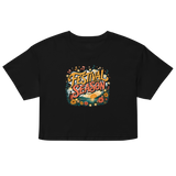 Festival Season — String Lights Crop Top — original Lansing design by DreamToMerch (view 2)