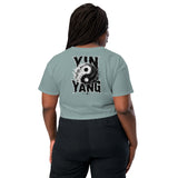 DTM-BOT model mockup | YIN & YANG — Women's Crop Top | Women's back