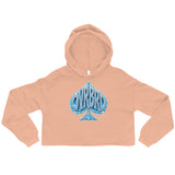 OVRBRD Frozen Spade Crop Hoodie — front view