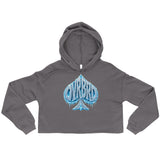 OVRBRD Frozen Spade Crop Hoodie — front view