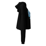 OVRBRD Frozen Spade Crop Hoodie — left view